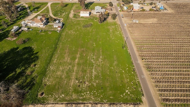 bird's eye view with a rural view