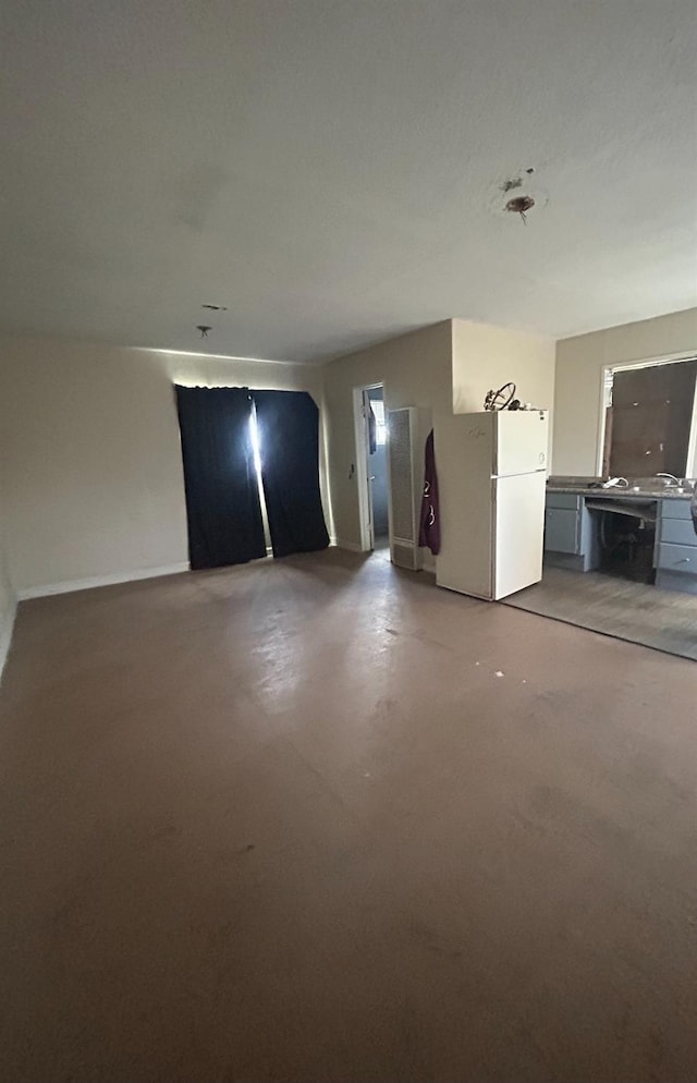 interior space with white fridge