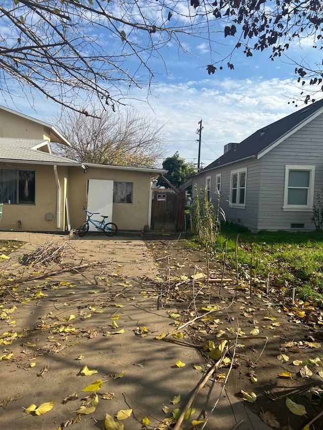 exterior space with a patio