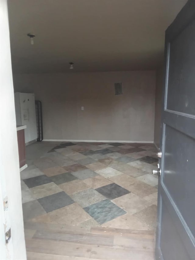 view of spare room