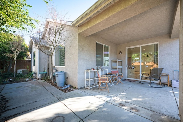 view of patio featuring cooling unit