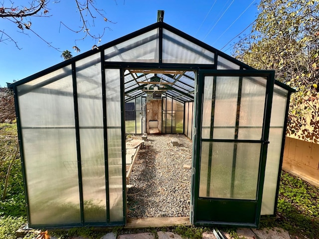 view of outbuilding