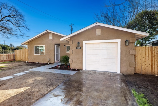 ranch-style house with a garage