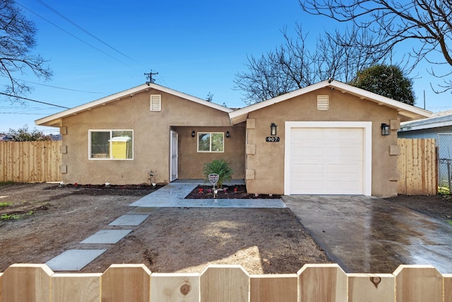 ranch-style house with a garage