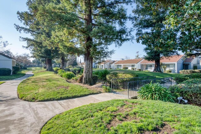 surrounding community featuring a yard