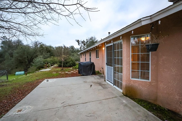 view of patio / terrace with area for grilling