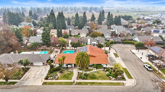 bird's eye view featuring a residential view