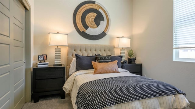 bedroom with a closet