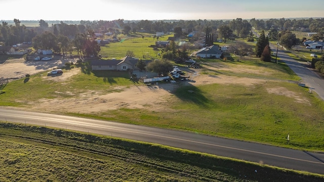 aerial view with a rural view