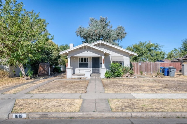 bungalow-style house with a porch