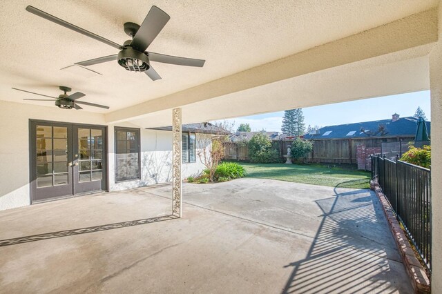 view of patio / terrace with french doors