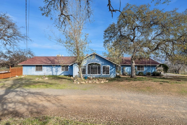 view of ranch-style house