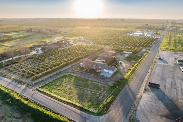 drone / aerial view featuring a rural view