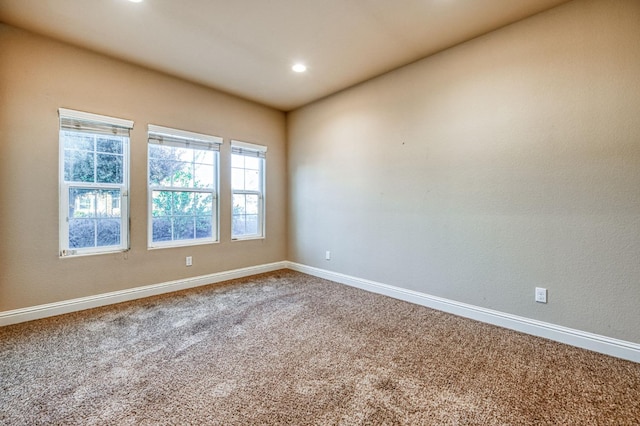 view of carpeted empty room