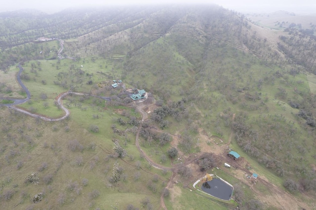 aerial view featuring a rural view