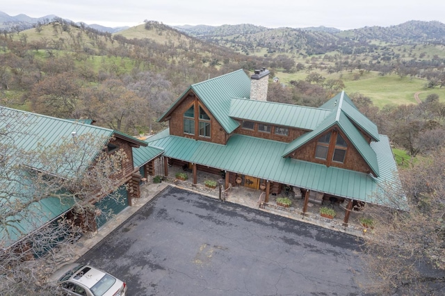 12755 Rusty Spur Ln, Clovis, CA 93619 - aerial view of property and surrounding area featuring a mountain backdrop