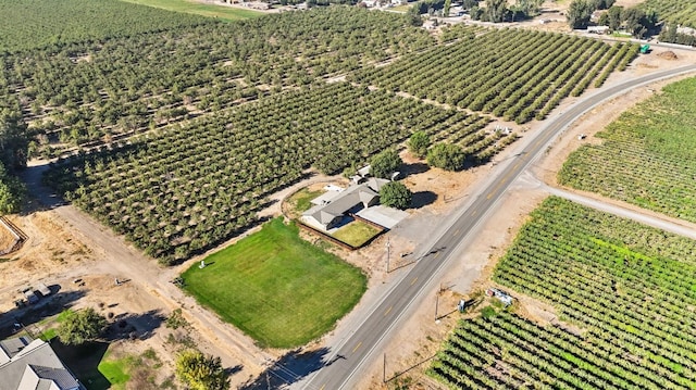 aerial view with a rural view