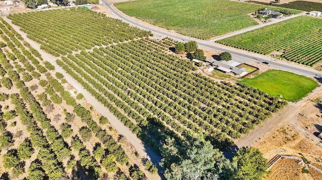 aerial view featuring a rural view