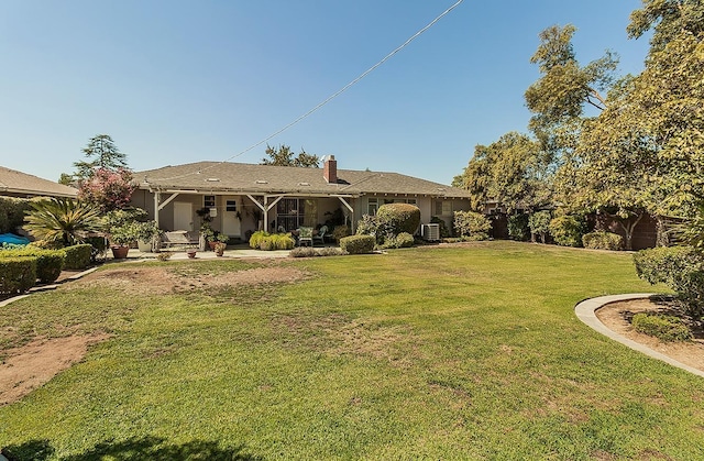 view of yard with a patio area