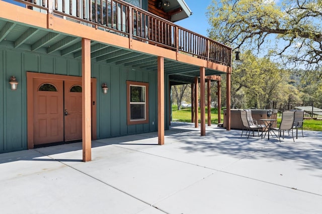 view of patio / terrace with a deck