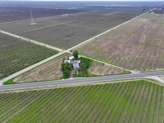 bird's eye view featuring a rural view