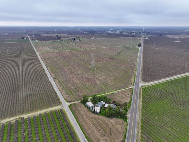 bird's eye view with a rural view