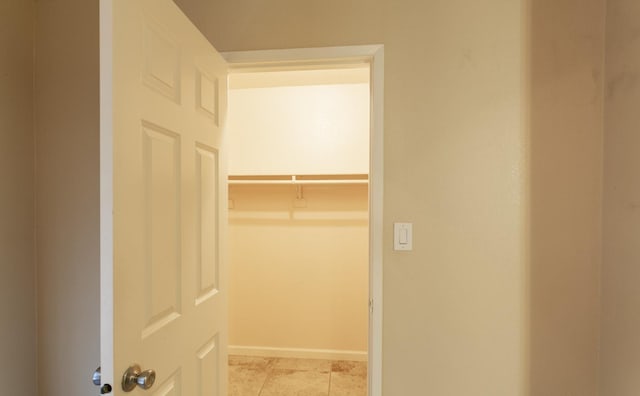 view of closet