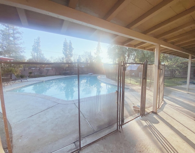 view of pool with a patio