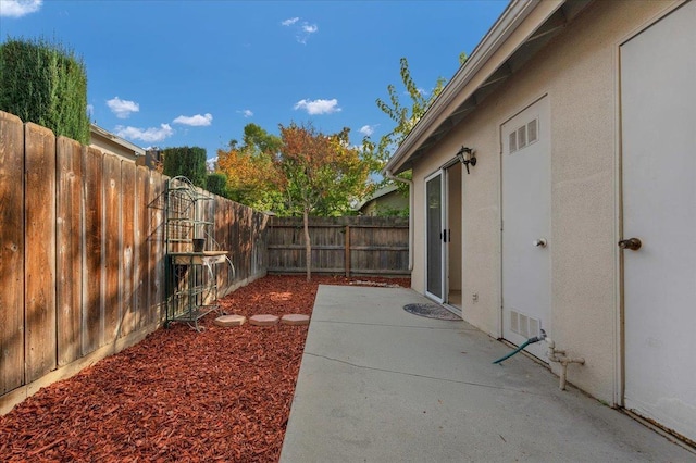 view of yard featuring a patio area