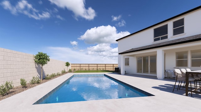 946 Talus Way S, Madera, CA 93636 - view of swimming pool with a fenced backyard and a patio area