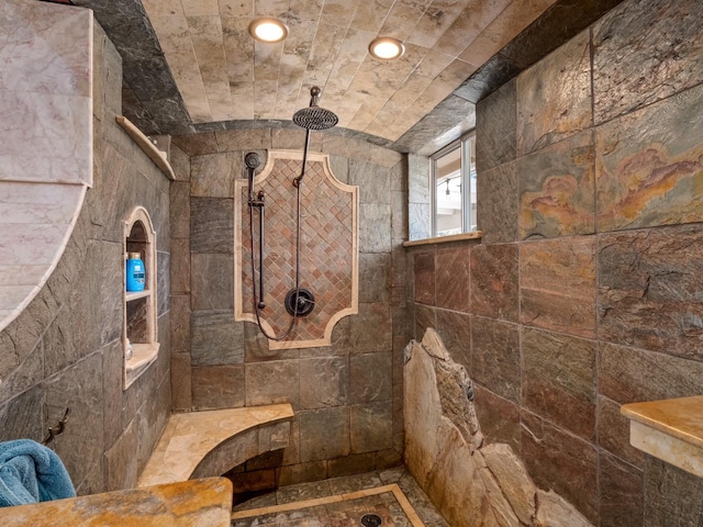 28899 Limestone Way, Coarsegold, CA 93614 - full bathroom with walk in shower and recessed lighting