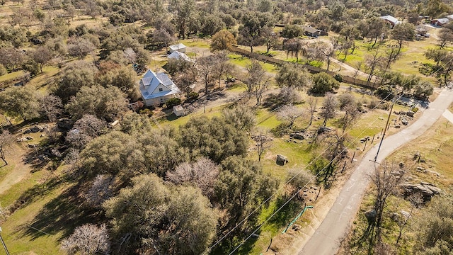 aerial view with a rural view