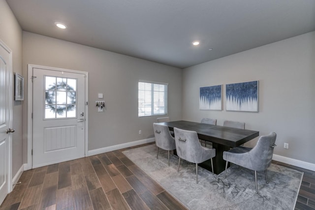 dining area featuring a healthy amount of sunlight