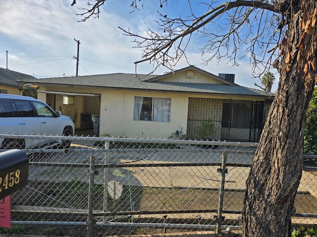 view of front of home