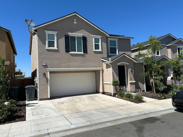 front facade featuring a garage