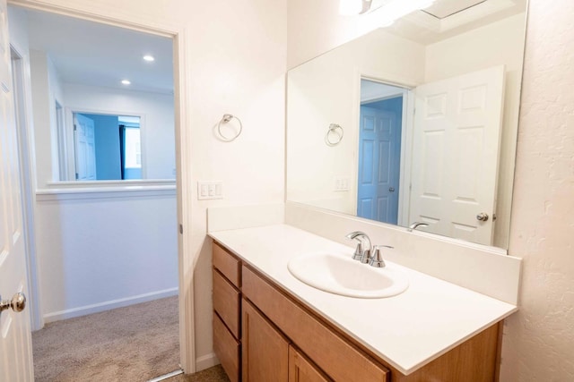 bathroom with vanity