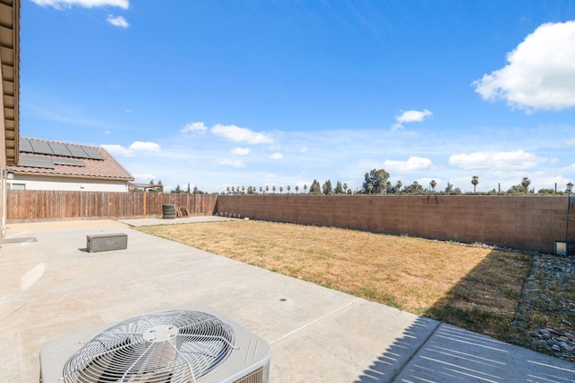 view of patio with central AC unit