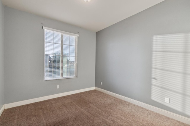 unfurnished room with carpet floors