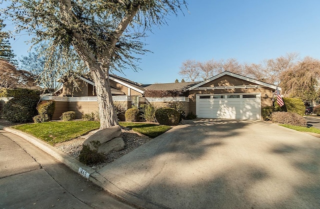 ranch-style house with a garage