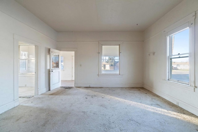 view of carpeted empty room