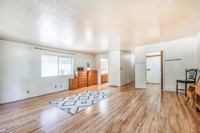 interior space with light hardwood / wood-style flooring