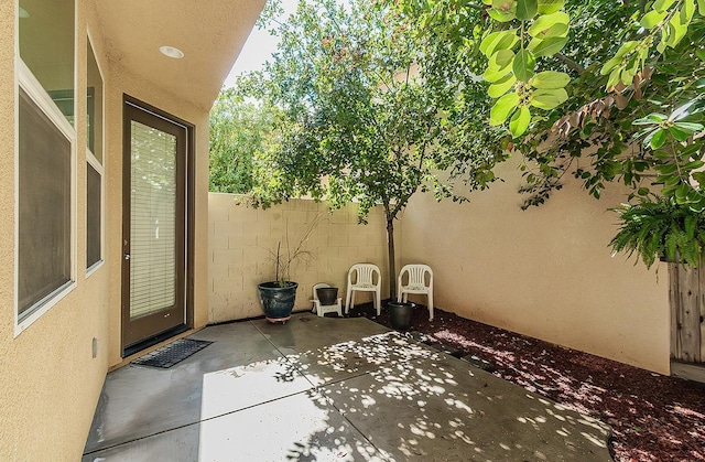 view of patio with fence