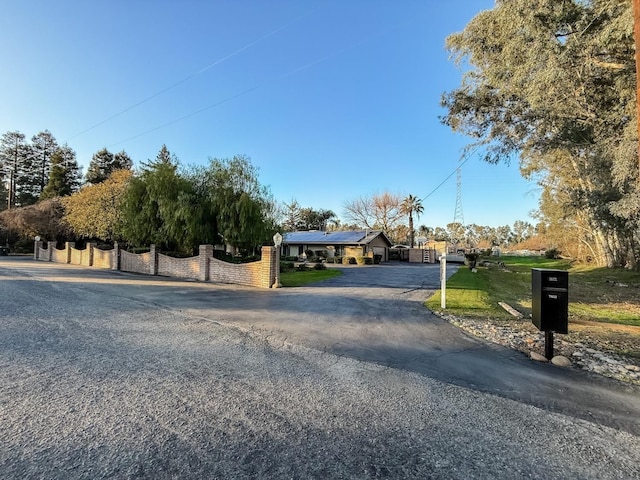 view of road