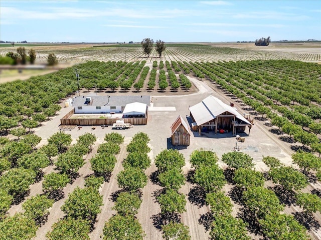 aerial view featuring a rural view