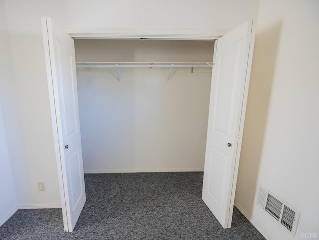 closet featuring visible vents