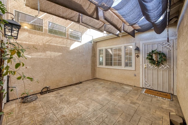 view of patio / terrace with a pergola