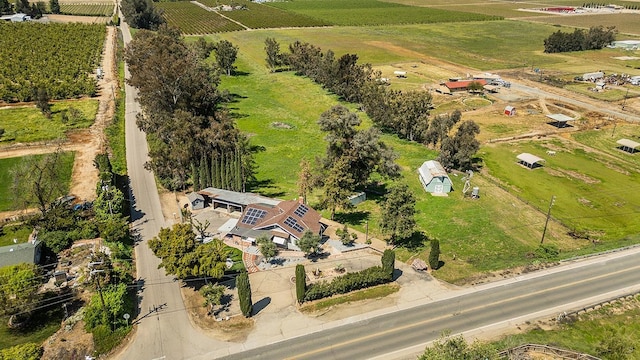 bird's eye view with a rural view