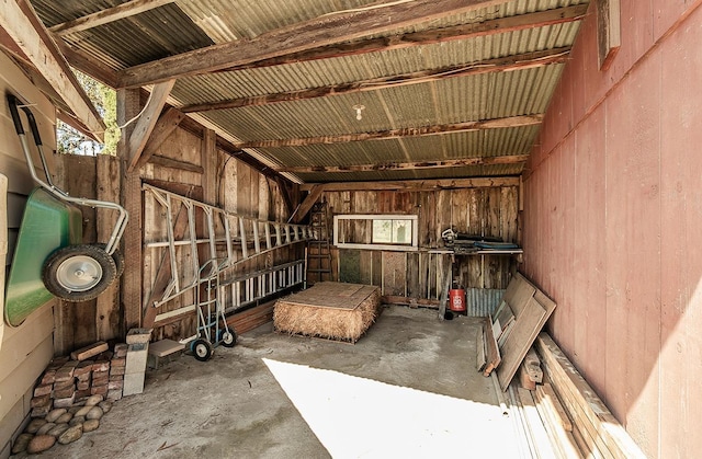 view of storage room