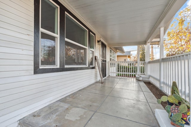 view of patio / terrace with covered porch