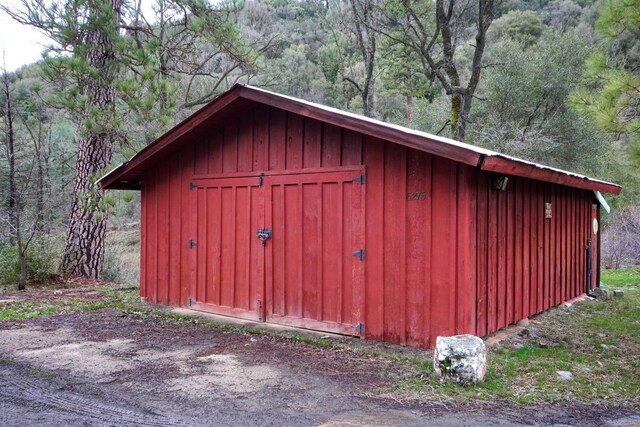 view of outdoor structure